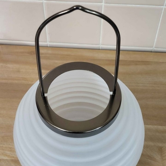 Lantern Chinese Japanese Cochin Style Glass Lantern - Picture 5 of 8